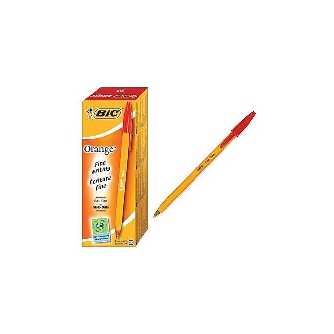 BIC Biro Sharp Pointed Red - 20pcs
