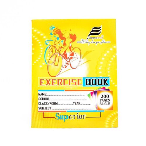 Economic Superior A4 Exercise Books 200pgs - Single/Square Ruled - Dozen