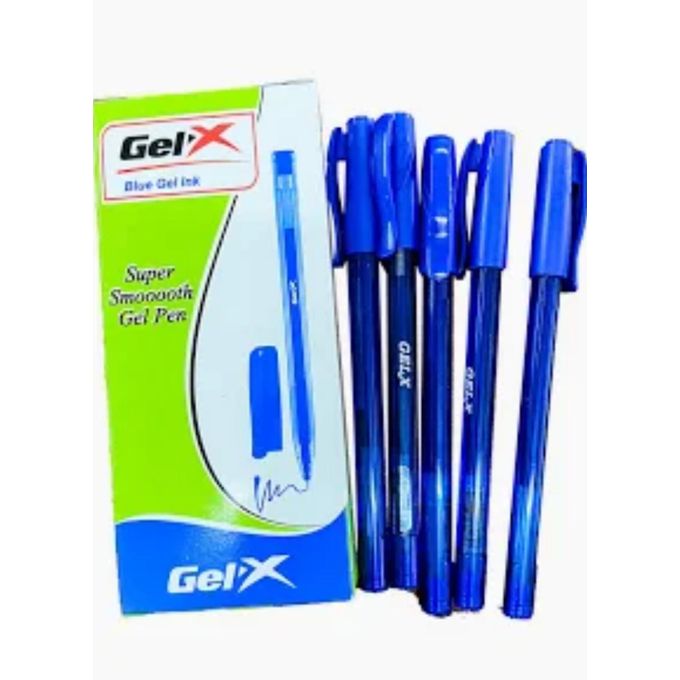 GEL-X Gel X Premium Gel Pens – Smooth Writing, Quick-Dry Ink, Soft Grip -blue